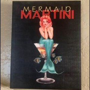 Canvas “Mermaid Martini” Picture
